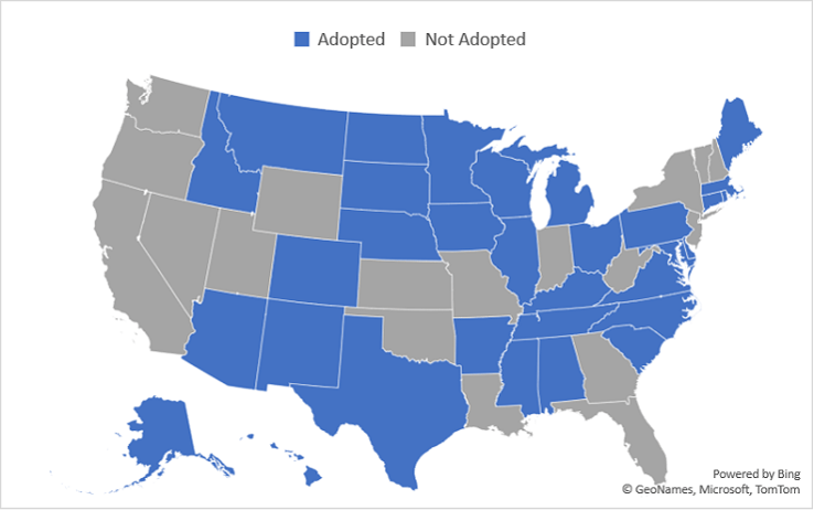 NAIC Adoption Map 02242023