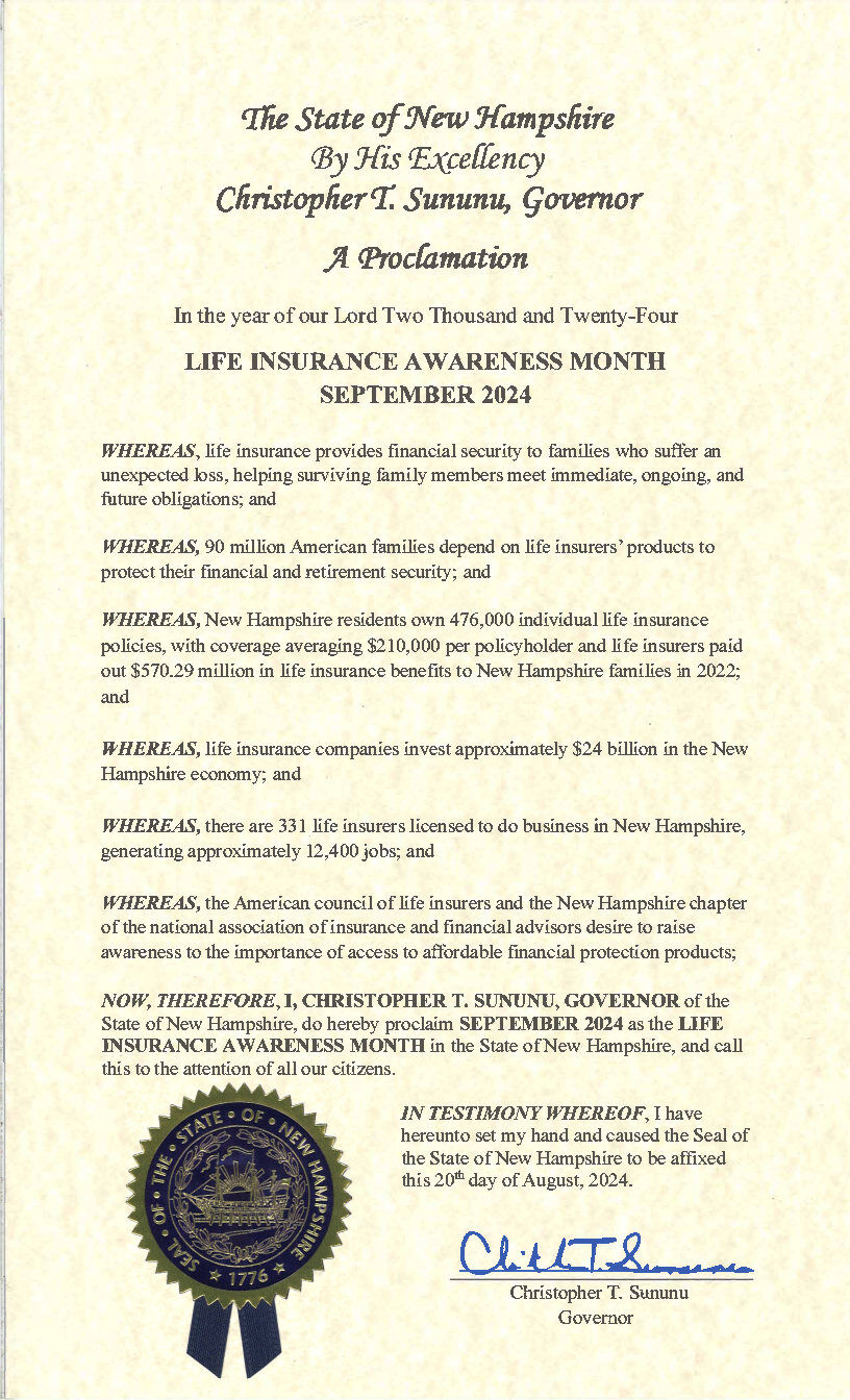 New Hampshire LIAM Proclamation 2024