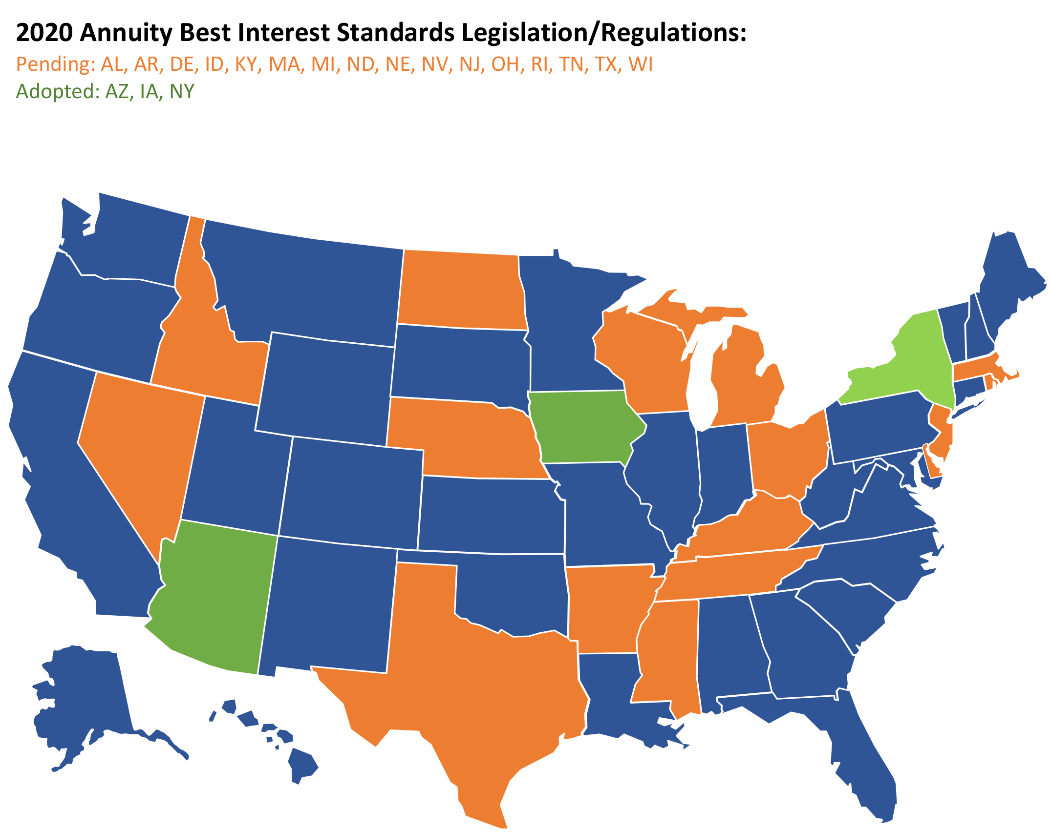 State Adoption of Updated NAIC Annuity Rules Remains NAIFA Priority